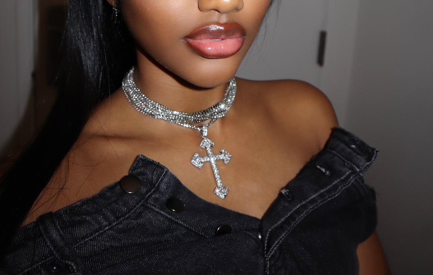 Layered Cross Necklace