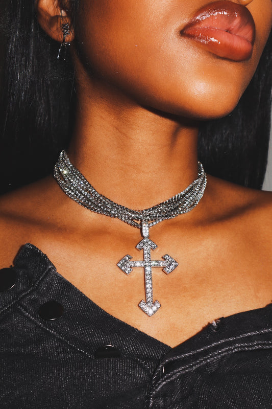 Layered Cross Necklace